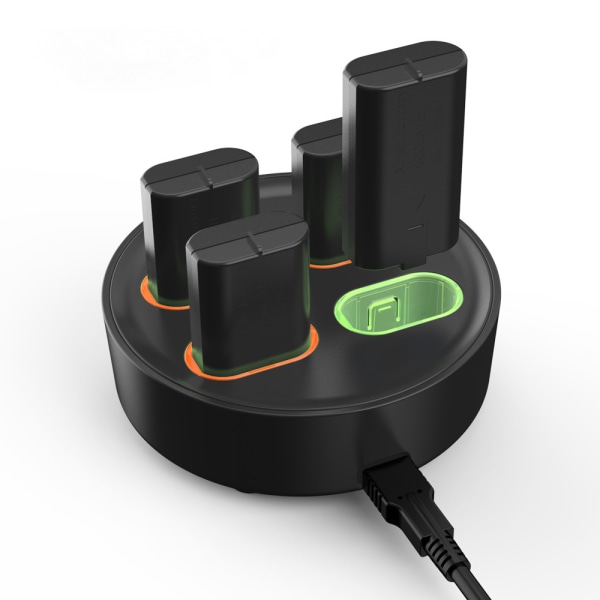 För Xbox One-batteripaket, 4 uppsättningar 800 mah uppladdningsbara batterier för Microsoft Xbox One/one S/elite/one X trådlös handkontroll