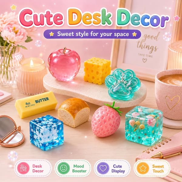 8-delad Squishy Box Mystery Fun Set Pack Squishies, Samlarobjekt Överraskning Socker Långsam Retur Funbox, Idealisk Semester Födelsedagspresent