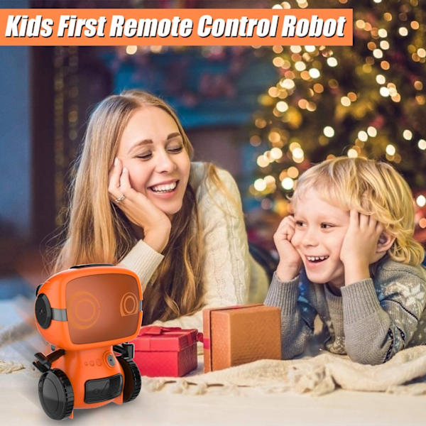 Smart robotleksak för barn, interaktiv fjärrkontroll husdjur med walkie-talkie och trådlöst RC-programmeringsläge för pojkar och flickor  Pedagogisk present