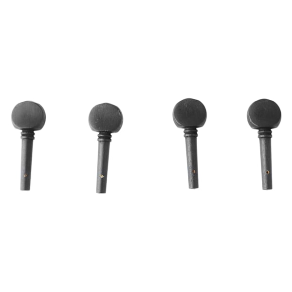 4 stk. Violin Tuning Peg Bærbar Fint Udseende Træ Violin Peg Udskiftning Sort M00591