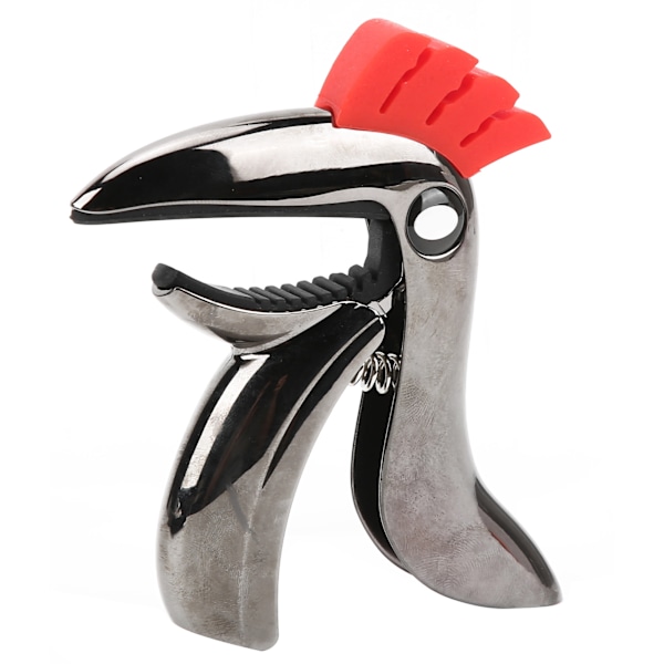 Fugleformet guitar capo i zinklegering - nemt skift mellem folk og pop - musikalsk instrument tilbehør - blank sort