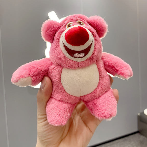 Söt liten docka, parväska hänge, plyschleksak docka nyckelring, docka hänge Plush Little Bear Red
