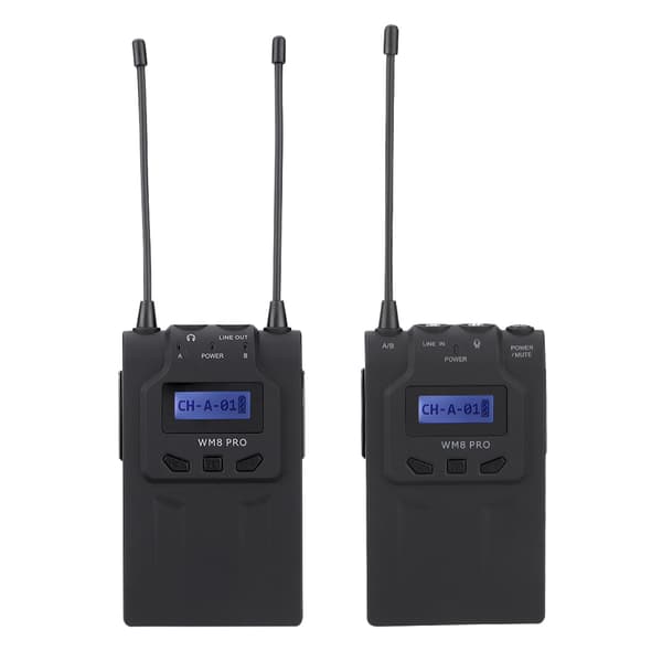 BOYA BY-WM8 Pro K1 UHF trådløst Lavalier mikrofonkit til ENG-videokameraer