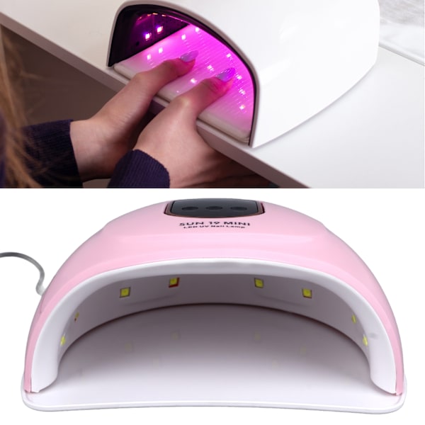 UV LED-nagellampa 72W Professionell Automatisk Sensor Nagel torktumlare Gel Polish Light med 3 Timer 18 Lamp Chips