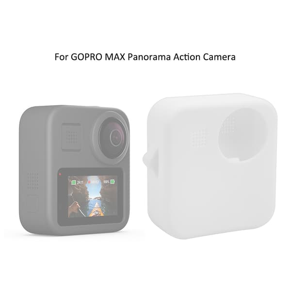 Objektivskydd i silikon för GOPRO MAX Panorama Action Camera, vit