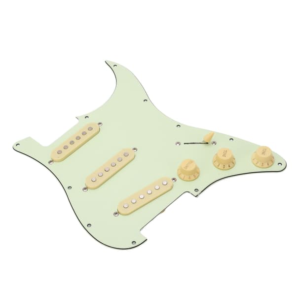 SSS Elektrisk Gitarr Pickguard Vintage Grön Komplett Kretspanel Elektrisk Gitarr Repskydd