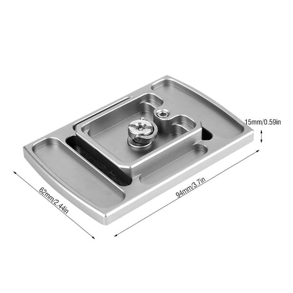 TH-650DV 1/4 tomme monteringsskrue stativ monopod quick release plade til kamera DSLR