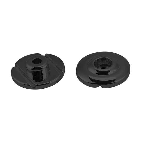 2PCS String Tree Retainer med skruv Elektrisk bas delar tillbehör (svart)