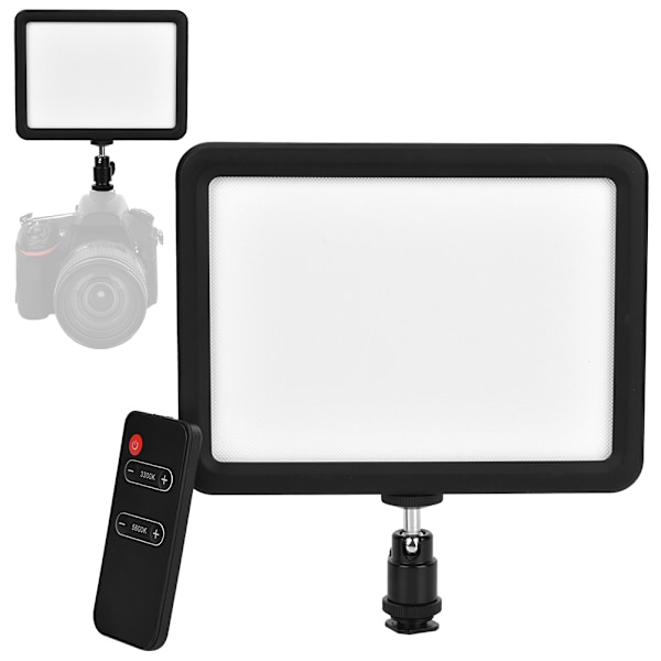 LED128B 3300/5600K Video Soft Light Fill Lamp för SLR Mirrorless Kamera CRI95 (utan batteri)