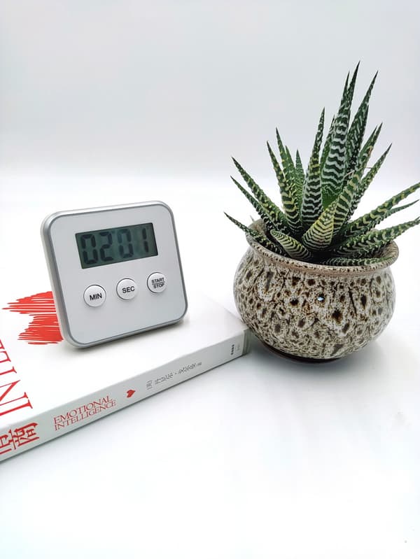 LED Elektronisk Timer, Køkken Timer, og Multifunktionel Elektronisk Påmindelsestimer til Studerende og Børn. (Hvid)