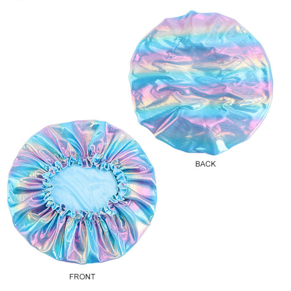 5 kpl Silk Bonnets kiharaisille, Satin Bonnets naisille Värikäs Painatus Unihattu Elastinen