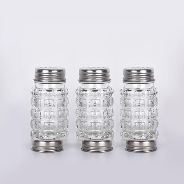 FBA_BCK31360 Retro Salt- og Pepperdryssere med Rustfrie Topper (2), 1, Original Versjon Original Version