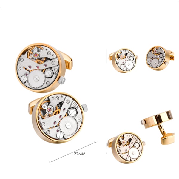AVEKI Rannekorut Steampunk Kellon Mekanismin Muotoiset Rannekorut Miehille Miesten Paita Vintage Vaihteet Kellon Rannekorut Liiketapahtuma Häälahjat Lahjakotelossa, Kulta