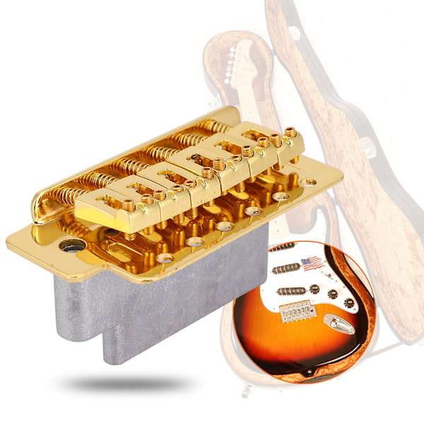 Sähkökitaran Tremolo-sillansysteemin Kaulalevysetti ST-kitaralle (Kulta)