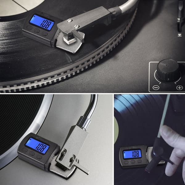 Phonograf Digital Turntable Sylus Kraftindikator Strøm Magnetisk Trykmåler