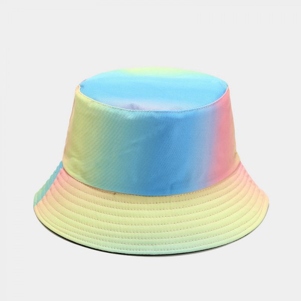 AVEKI Unisex Tryckt Dubbelsidig Bärbar Vändbar Bucket Hat för Strand Vandring Utomhus
