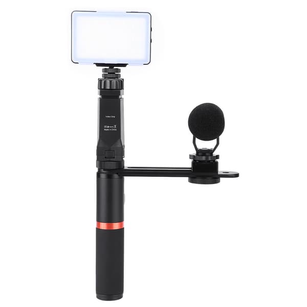 ViewFlex VF-H6 Smarttelefon Håndgrep Bluetooth Kontrollhåndtak Stabilisator med LED