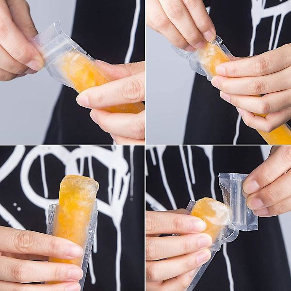 100 st engångsformar för isglass med tratt 22x6cm