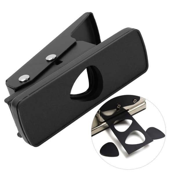 DIY Guitar Pick Punch Maker Cutter Tool Med 2 Guitar Pick Strips (Sort)