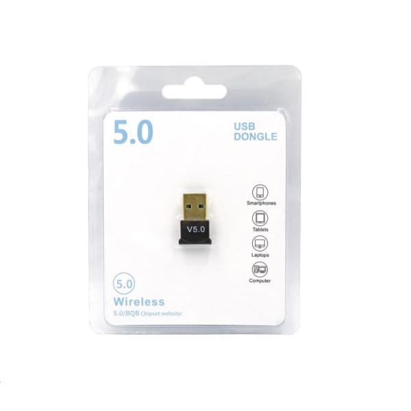 5.0 Bluetooth-adapter USB-adapter Stasjonær datamaskin Driver-fri adapter Bluetooth-lyd mottaker，5pack