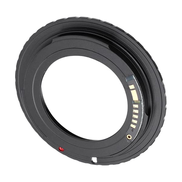M42-EOS/EF elektrisk adapterring til M42-objektiv til Canon EOS/EF-monteringskamera