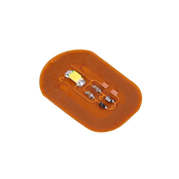 NFC-neglestickers LED-lys Flash Nail Art Tips Dekorasjon Festet Scintillation White