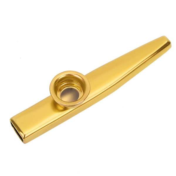 Aluminiumlegering Mini Bärbar Kazoo Ukulele Gitarr Partner Musikinstrument (guld)