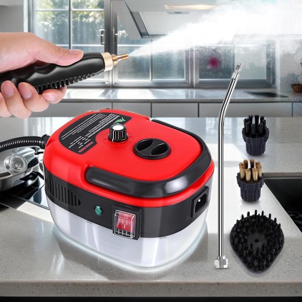 Handhållen ångrengörare för möbler Ångrengörare 2500W Högtrycksångrengörare Flerfunktionell bärbar ångrengörare för H