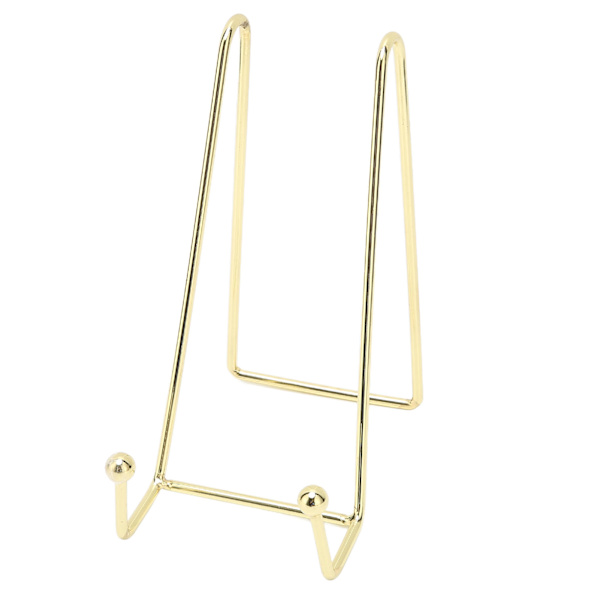 Neglekunst Display Board Stands Robust Elegant Metall Multifunksjon Bilde Ramme Holder Stativ Gull