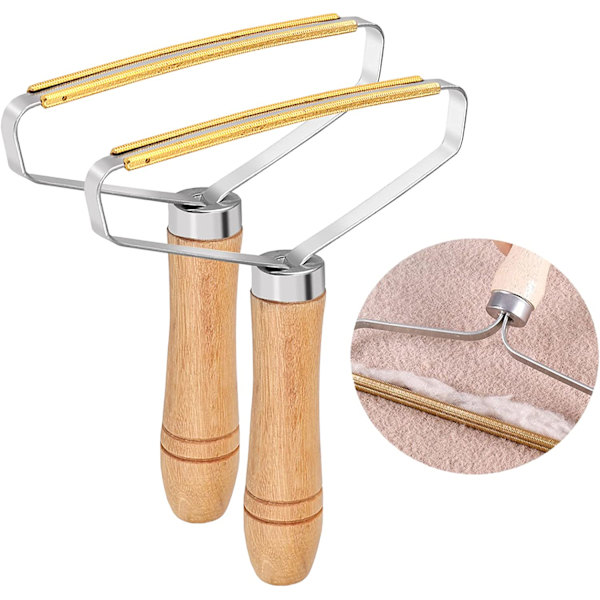 2-pack bärbar hårborttagare, husdjurshårborttagare, bärbar luddremover, mattborste, används för att ta bort damm och husdjurshår från kläder, filtar, soffor