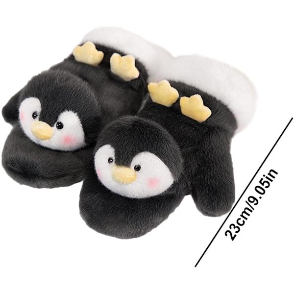 Plush Capybara-Vantar, Vintervantar Capybara Plush | Vantar för Kallt Väder, Vindtäta Cykelvantar, Pingvinvantar för Körning