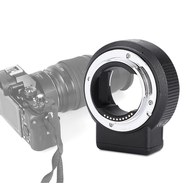 Commlite ENF‑E1 PRO objektivadapter for Nikon F-objektiv til Sony E‑Mount