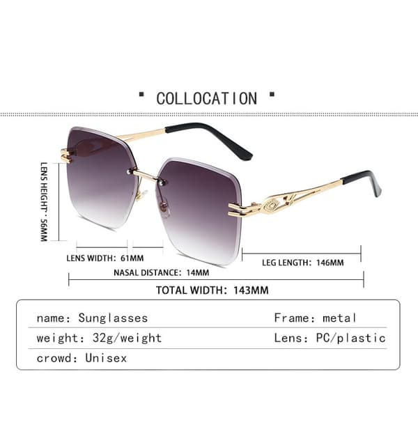 Flat Top Hip Hop Rapper Retro Aviator Solbriller