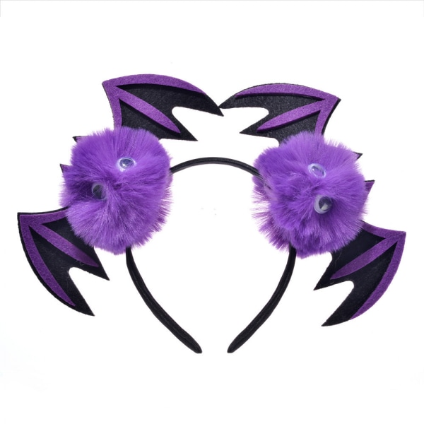 Store djevel flaggermus vinger pannebånd hårbånd hodeplagg horn bøyle for Halloween Mardi Gras festutstyr