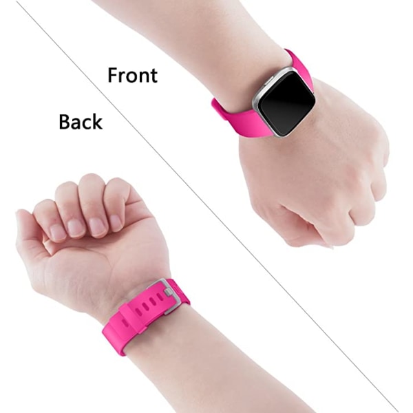 Det smarta watch är kompatibelt med Fitbit versa Smartwatch, versa 2 och versa Lite se klockor för kvinnor och män（Rose Pink-S）