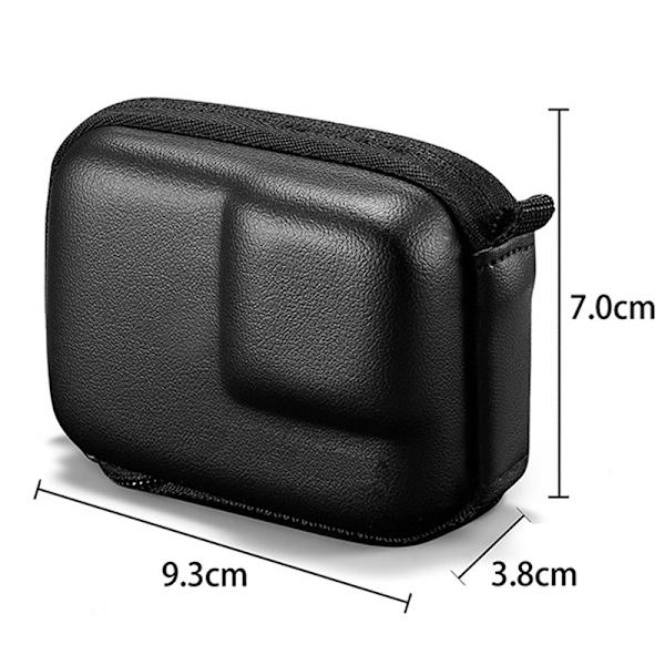 Mini bärbar kameraväska Actionkamera förvaringsväska för Hero 11 10 9 8 7 för DJI Actionkamera Svart