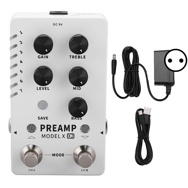 Digital forforsterker effektpedal Multi Channel Single Block GIR Box Model Sampling Effektor