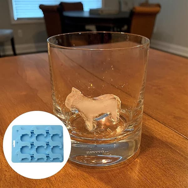 Animal Ice Cube Mold And Tray blå