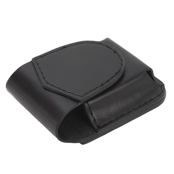 Lighterpose med lommebæltestrop PU-holder Anti-ridse blødt for Magnetisk spænde Lighter taljetaske til udendørs sort
