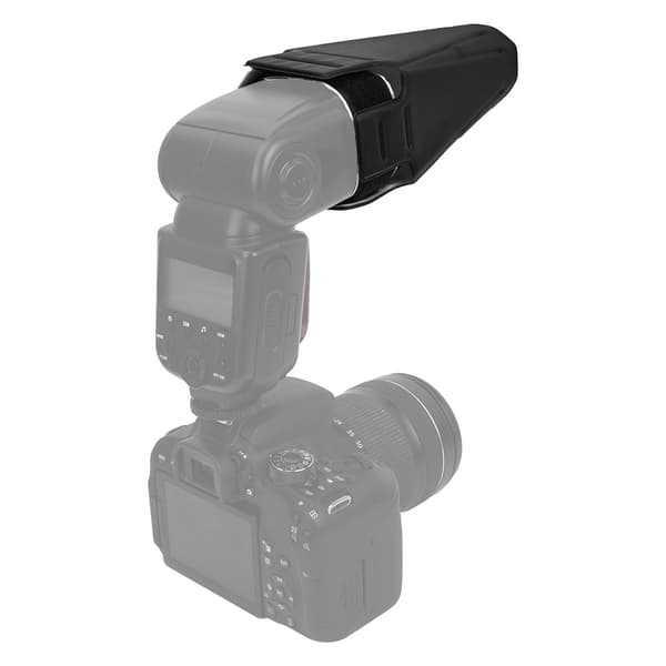 Universell sammenleggbar kamerablits Toppblitslampe Speedlite Reflektor Diffuser Svart