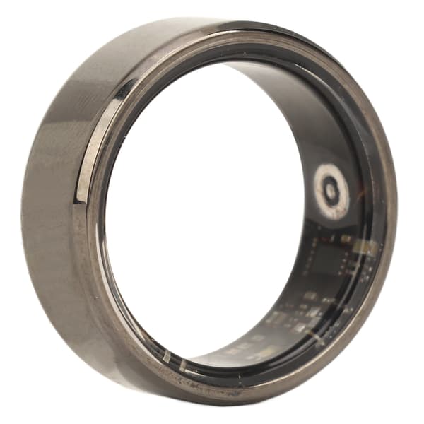 Smart Ring Helse Tracker Skrittelling Søvnkvalitetsovervåking IP68 Vanntett Helsesring Med Ladeetui for Android for IOS Svart Størrelse 8