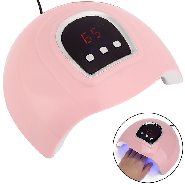 54W Nagelgel Härdande Ljus 18 Ljus Chips Infraröd Sensor LCD Digital Display Nagellack Torkljus