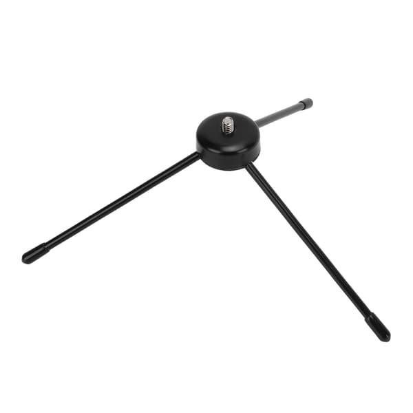 Mini bordstativ 1/4 tomme adapter rustfritt stål bærbart for selfiestang mobiltelefon speilreflekskamera