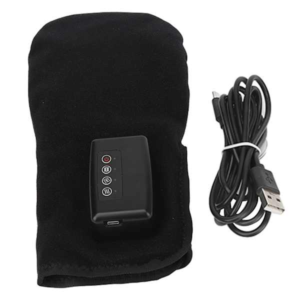 Oppvarmet håndmassasjer elektrisk 3 moduser oppvarming multifunksjon USB håndfingermassasjer 10W