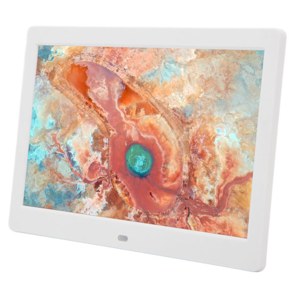 10-tums digital fotoram WiFi fotoram IPS HD 1024x600 skärm musik fjärrkontroll kalender 100-240V med fäste för hem EU-kontakt