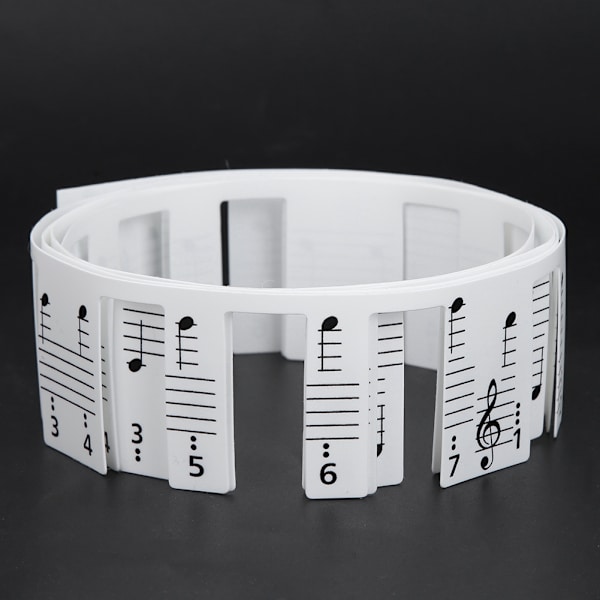 2 stk. Kvalitets tastaturer Stave klistremerke for elektrisk piano 88 tasters fonetisk symbol