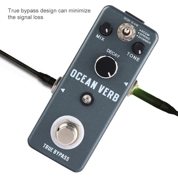 Mini Metal Shell Analog Vibe Gitarr Effekt Pedal med True Bypass Instrument Tillbehör