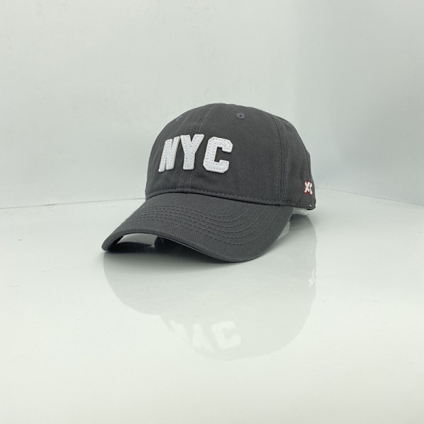 Dotpet Hat Broderet NYC Bogstaver Justerbar Baseball Cap Til Mænd Og Kvinder(Grå)