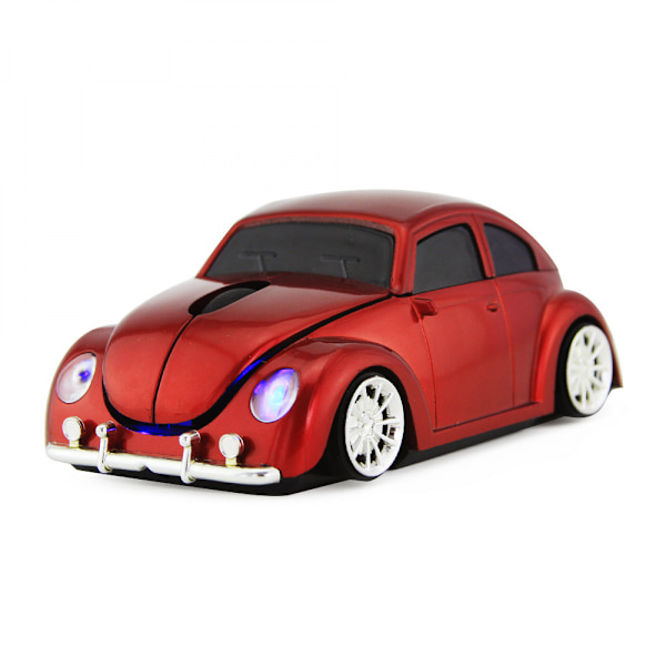 Kova-autohiiri / Volkswagen Beetle / 2.4G langaton hiiri Punainen