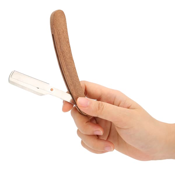 Retro Rett Barberhøvel Profesjonell Rustfritt Stål Rett Barberhøvel for Menn og Kvinner